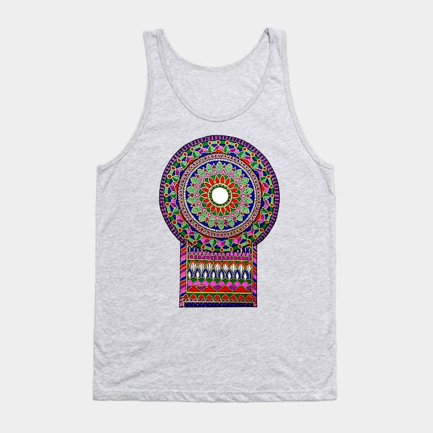 Church Plan Mandala Tank Top by designsbygulmohar